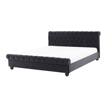 Arya Upholstered Bed Without Storage In Suede