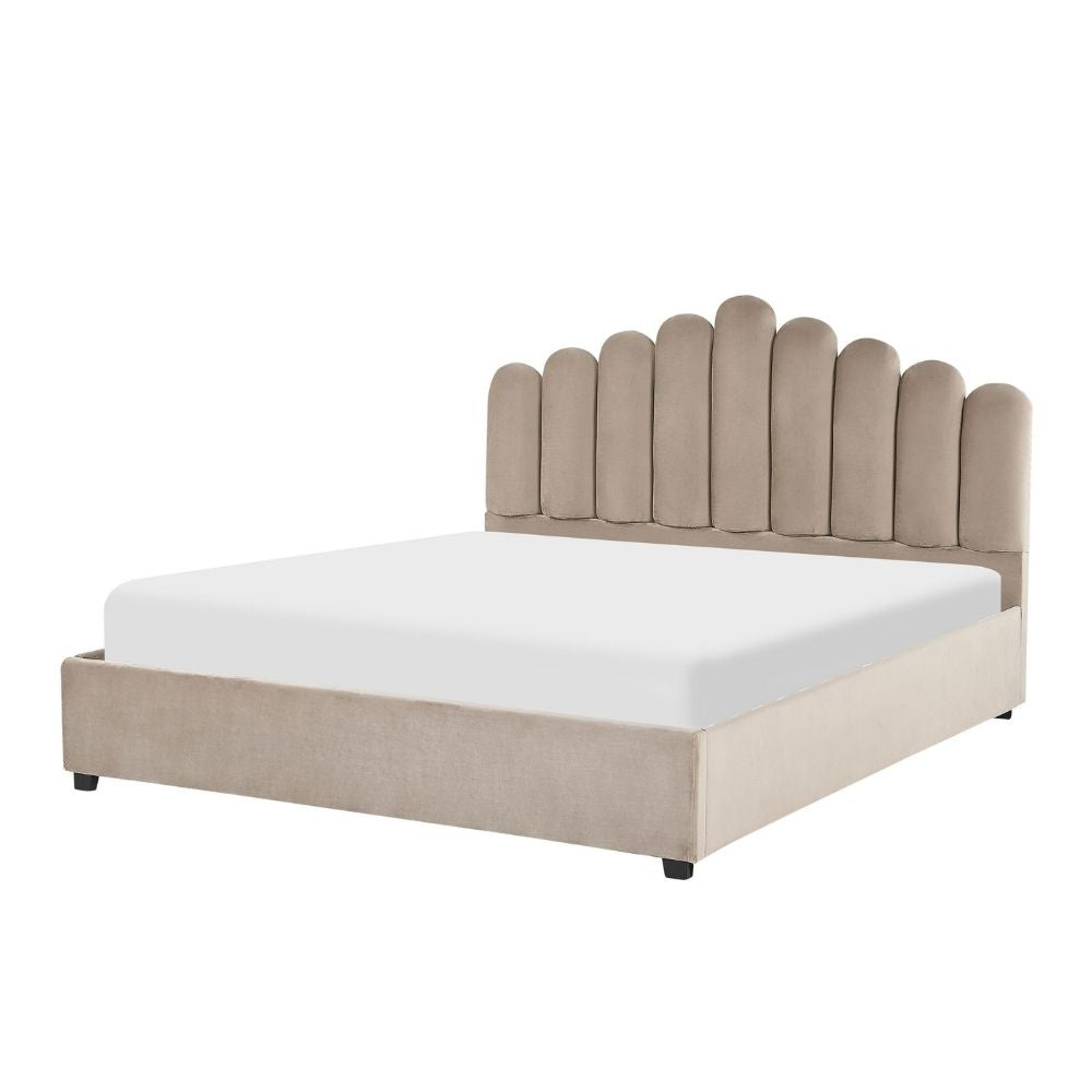 Jame Bed Without Storage In Suede