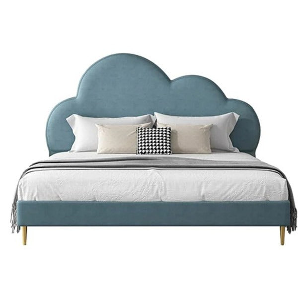 Cloud Pro Upholstered Kids Bed Without Storage In Suede