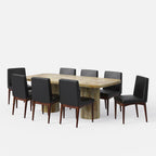 Alba-Lidia Dining Table Set - Modern & Space-Saving Design