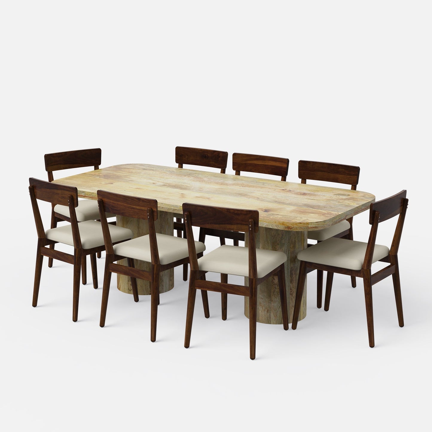 Alba-Middleton Dining Table Set - 6 & 8 Seater/ All sizes