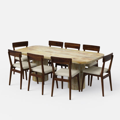 Alba-Middleton Dining Table Set - 6 & 8 Seater/ All sizes