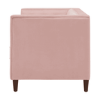 Brew Pink Suede Sofa or Loveseat with Pillows