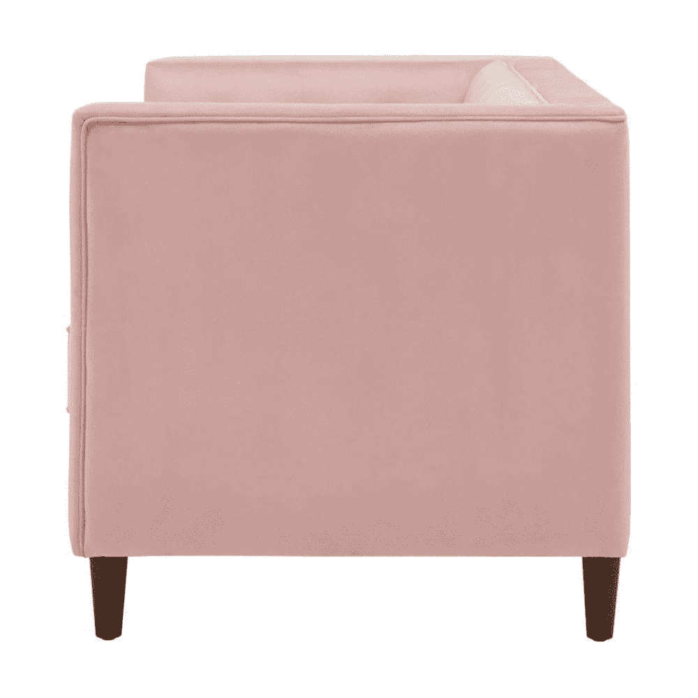 Brew Pink Suede Sofa or Loveseat with Pillows