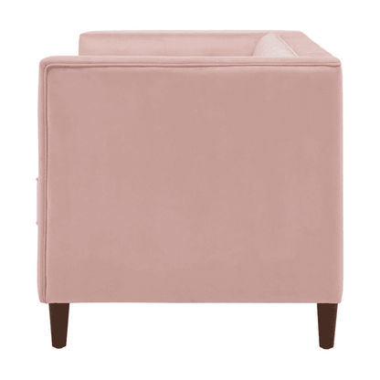 Brew Pink Suede Sofa or Loveseat with Pillows