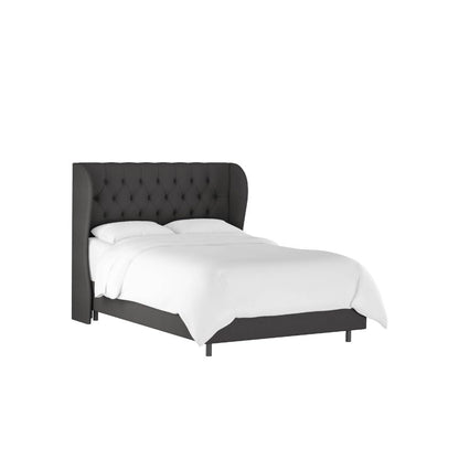 Sansa Upholstered Bed Without Storage In Suede