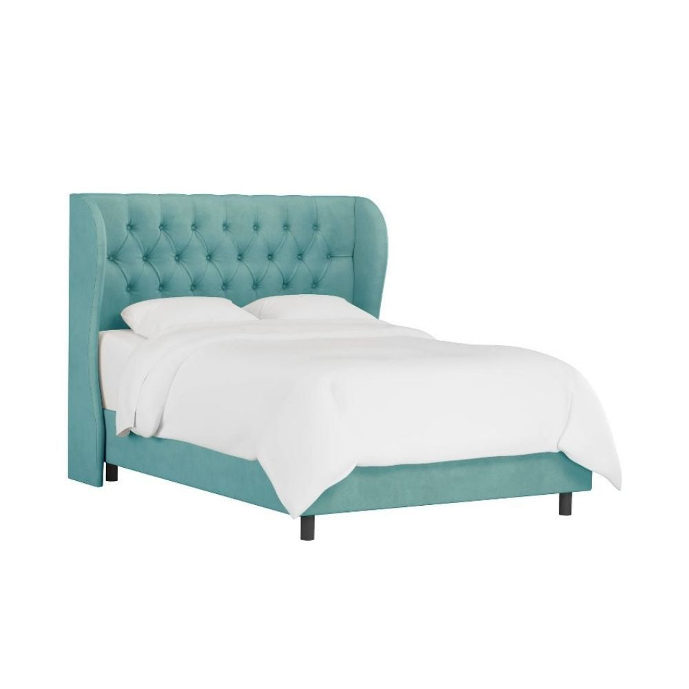 Sansa Upholstered Bed Without Storage In Suede