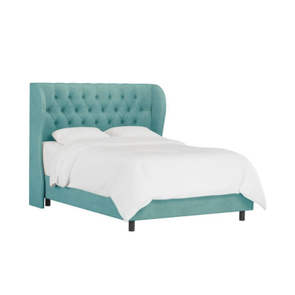 Sansa Upholstered Bed Without Storage In Suede