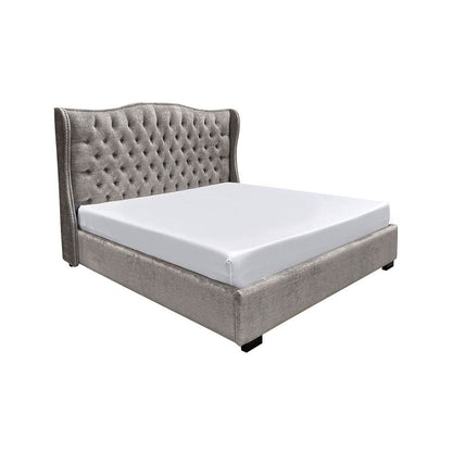 Benin Upholstered Bed Without Storage In Suede