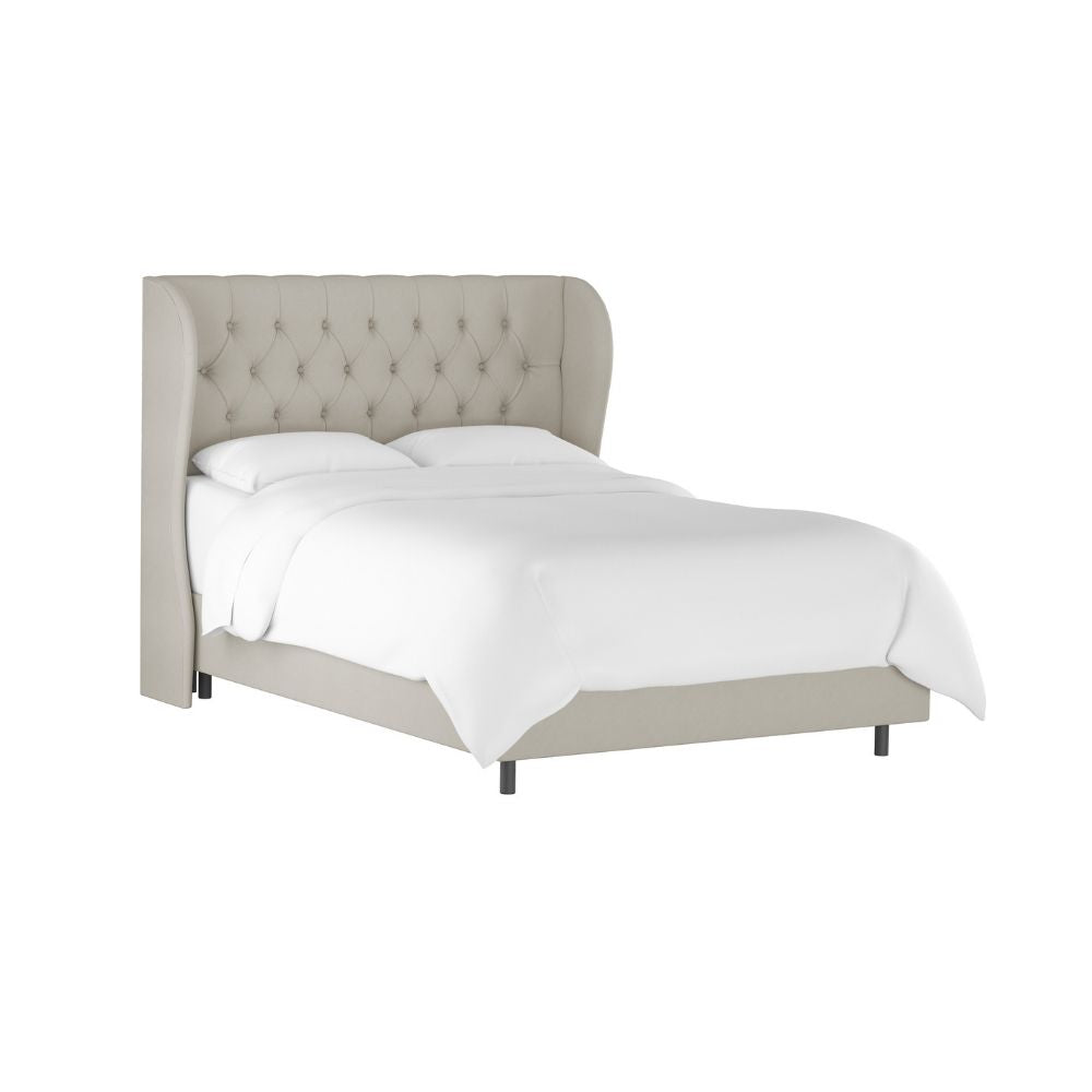 Sansa Upholstered Bed Without Storage In Suede