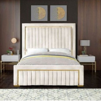 Sydney Upholstered Bed Without Storage In Suede