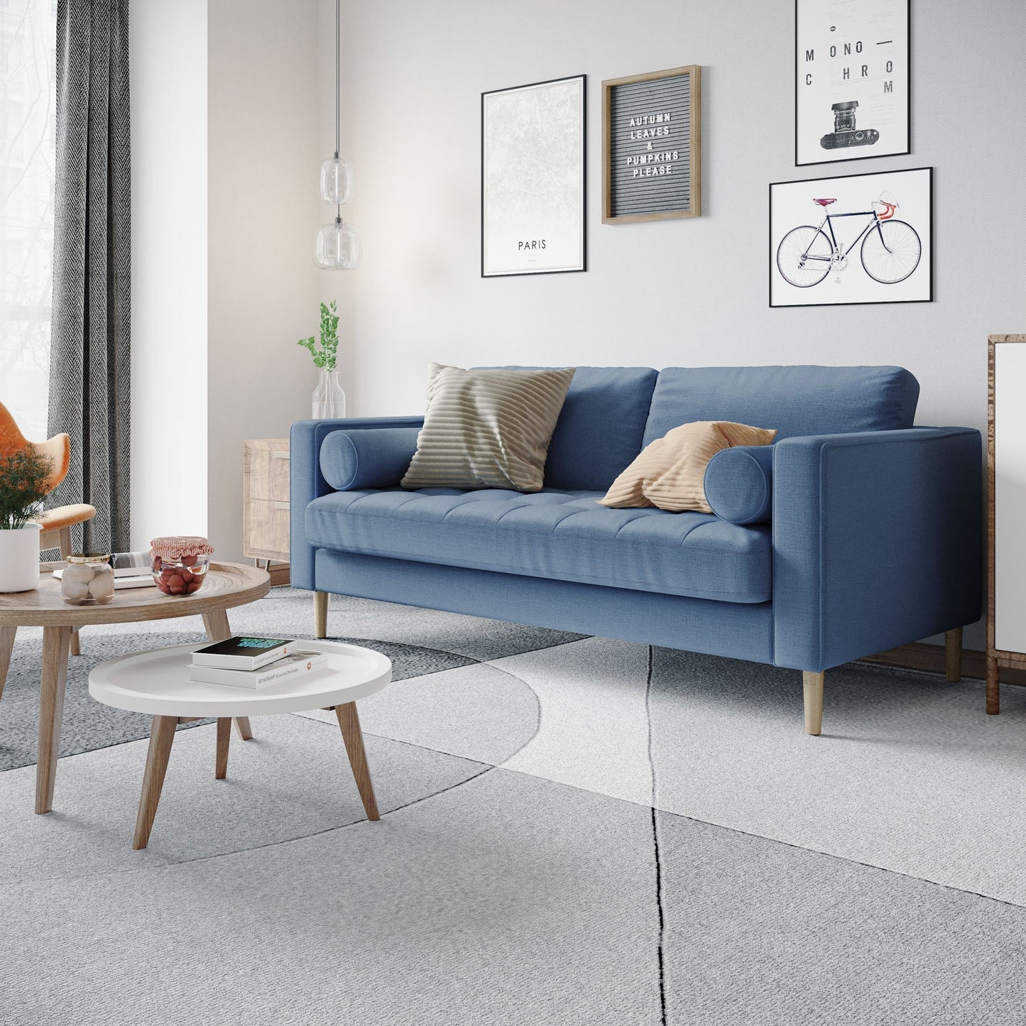 Palo Sofa T | 2.5 Seater (6 feet) | Tufted