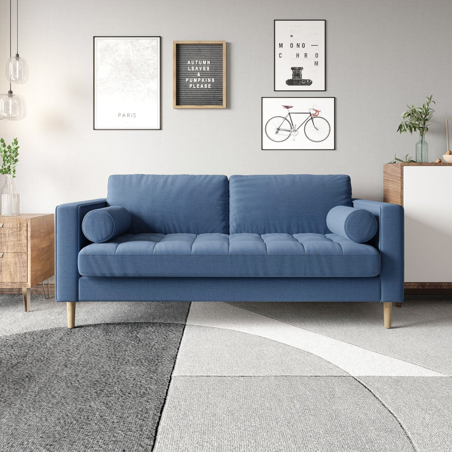 Palo Sofa T | 2.5 Seater (6 feet) | Tufted