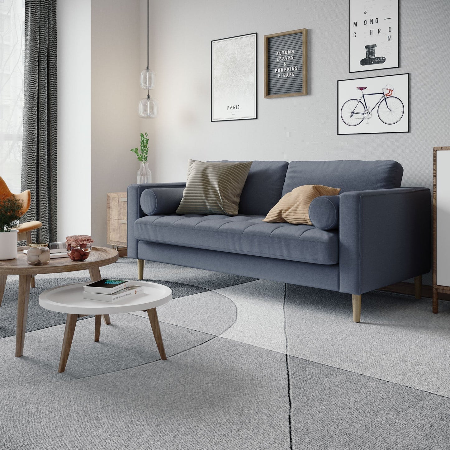 Palo Sofa T | 2.5 Seater (6 feet) | Tufted