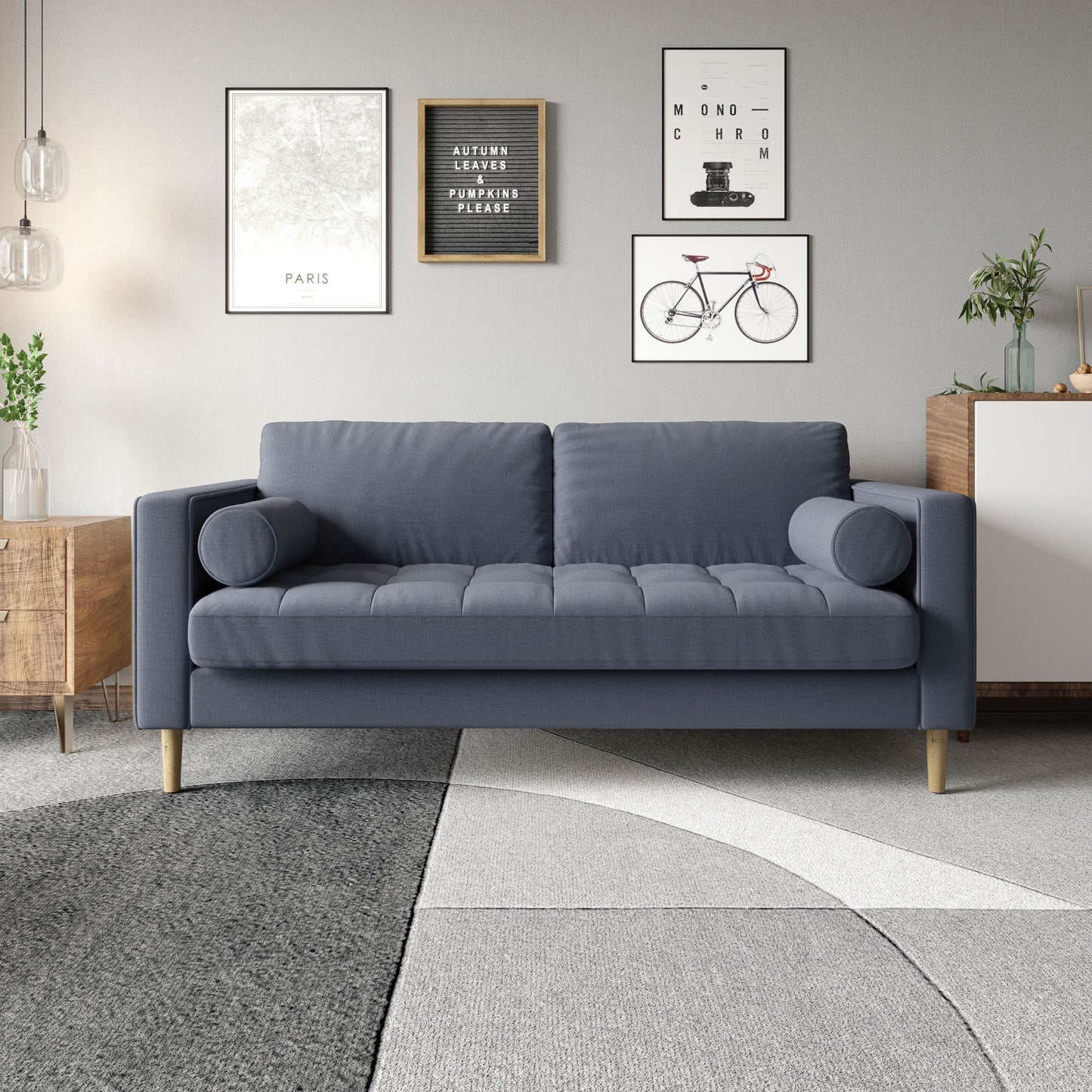 Palo Sofa T | 2.5 Seater (6 feet) | Tufted