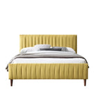 Konya Upholstered Bed Without Storage In Suede