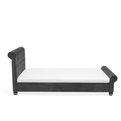 Arya Upholstered Bed Without Storage In Suede