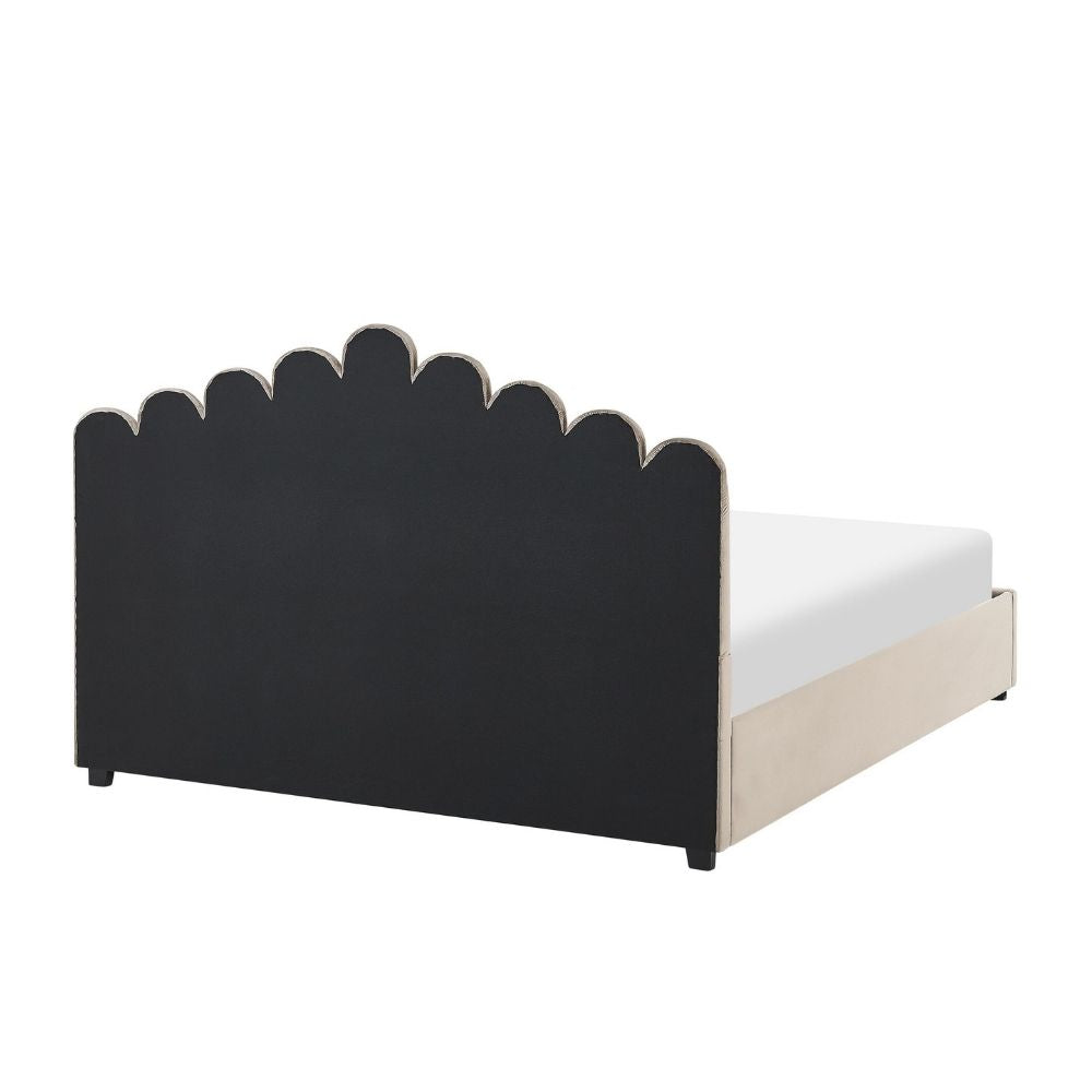 Jame Bed Without Storage In Suede