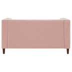 Brew Pink Suede Sofa or Loveseat with Pillows