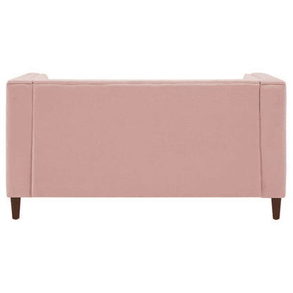 Brew Pink Suede Sofa or Loveseat with Pillows