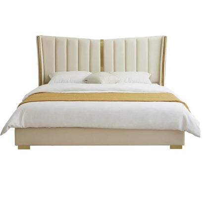 Visa Upholstered Bed Without Storage In Suede