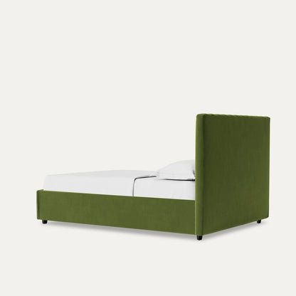 Breeze Upholstered Luxury Bed With Hydraulic In Suede