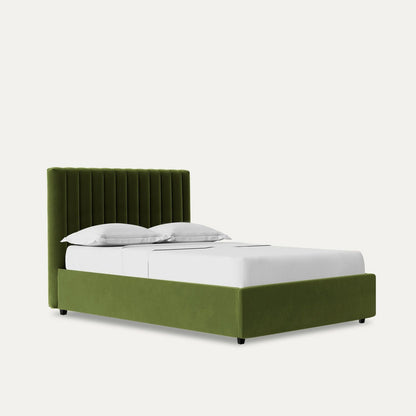 Breeze Upholstered Luxury Bed With Hydraulic In Suede