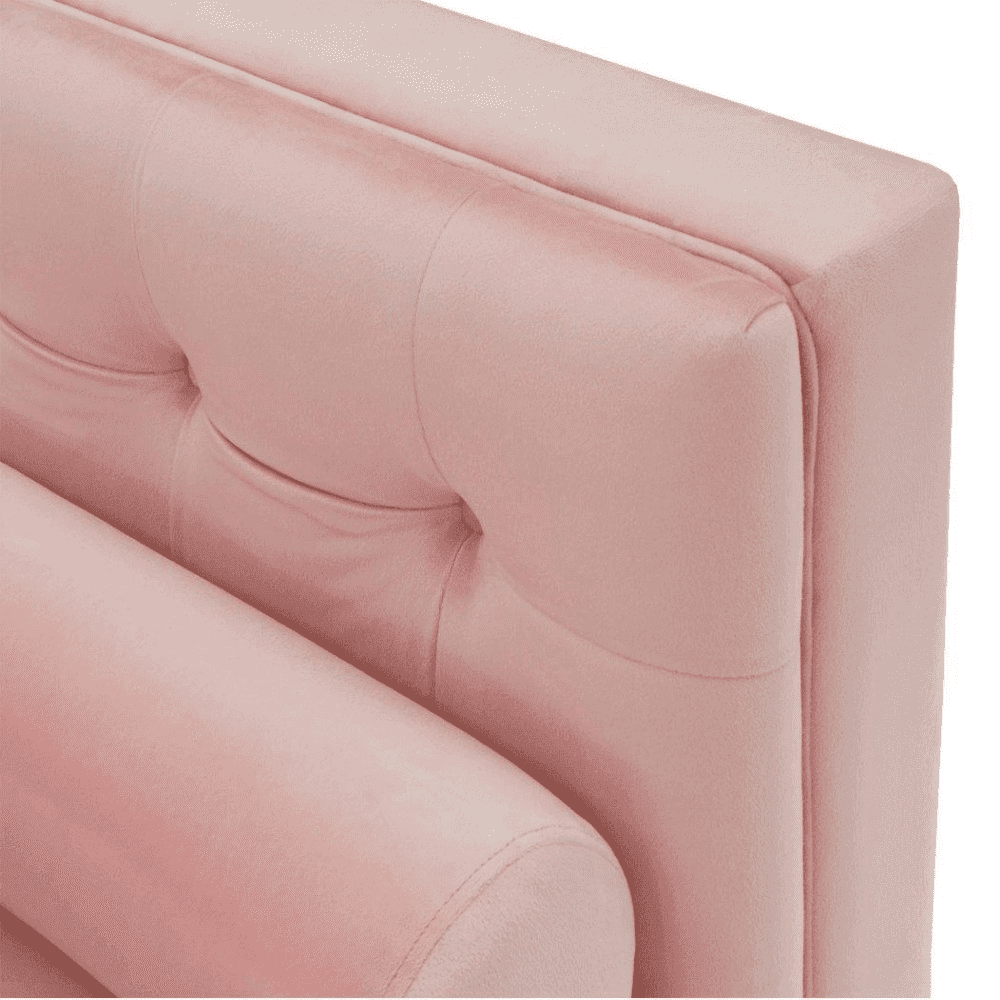 Brew Pink Suede Sofa or Loveseat with Pillows
