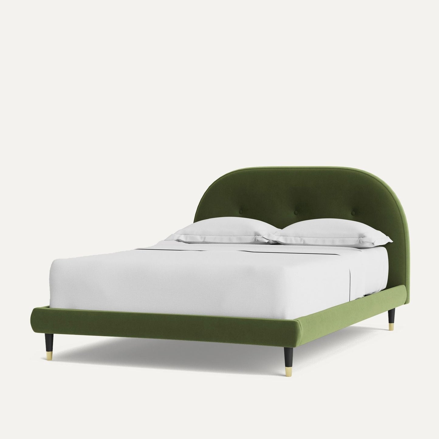 Noa King Upholstered Bed Without Storage In Suede