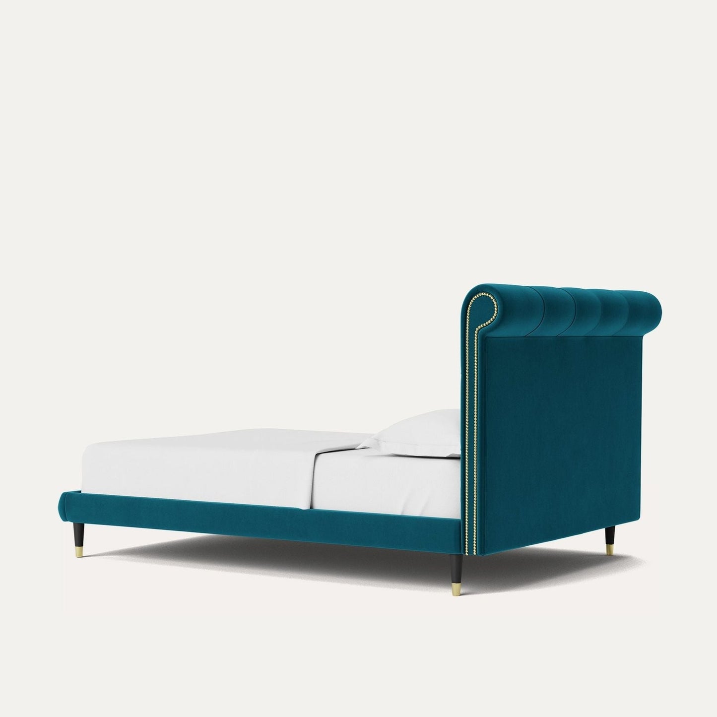 Oxford King Modern Upholstered Bed Without Storage In Suede