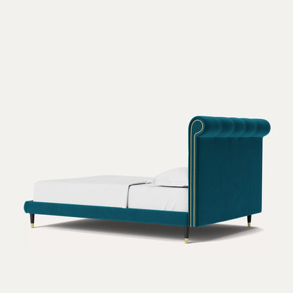 Oxford King Modern Upholstered Bed Without Storage In Suede