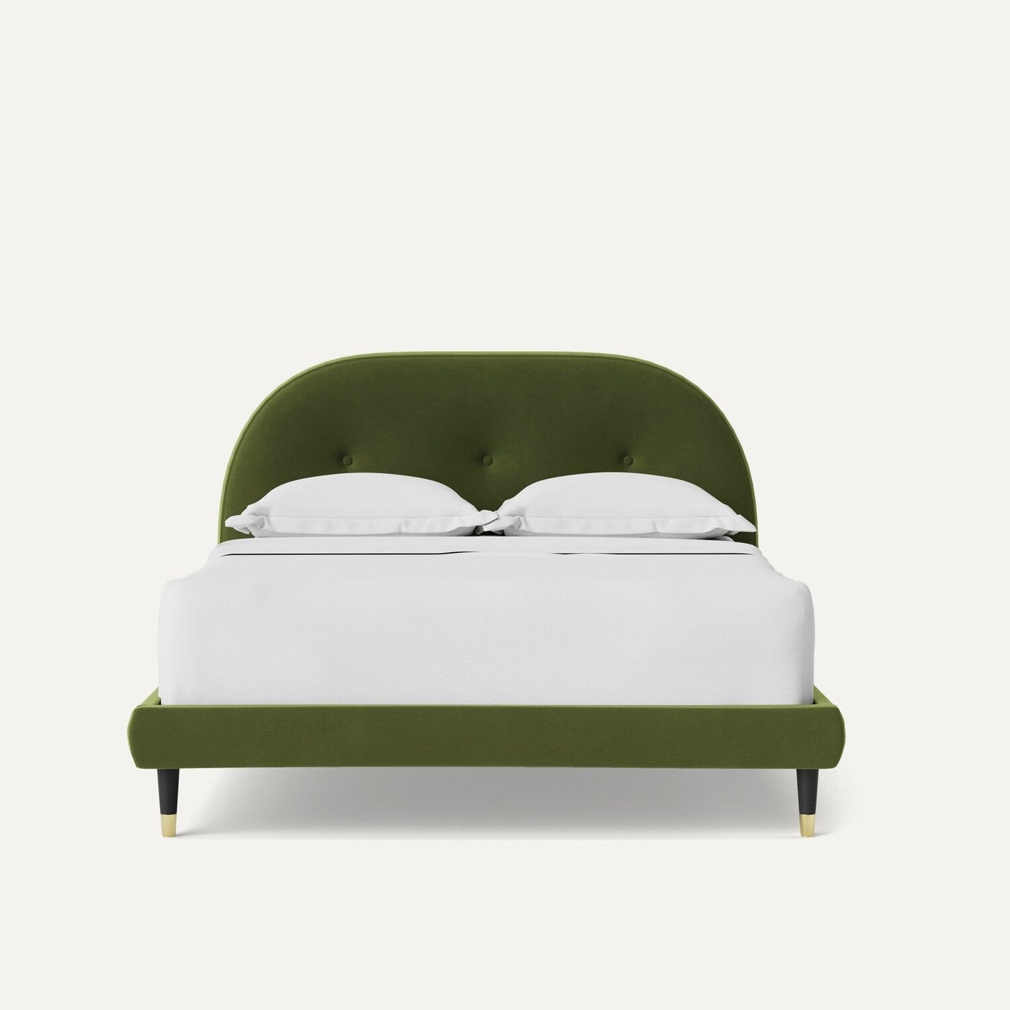 Noa King Upholstered Bed Without Storage In Suede