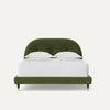 Noa King Upholstered Bed Without Storage In Suede