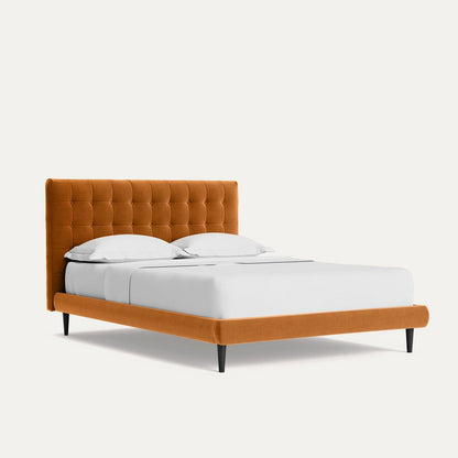 Cand Upholstered Bed Without Storage In Suede