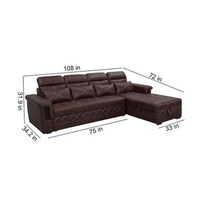 Dream Wave Sofa Cum Bed with Lounger