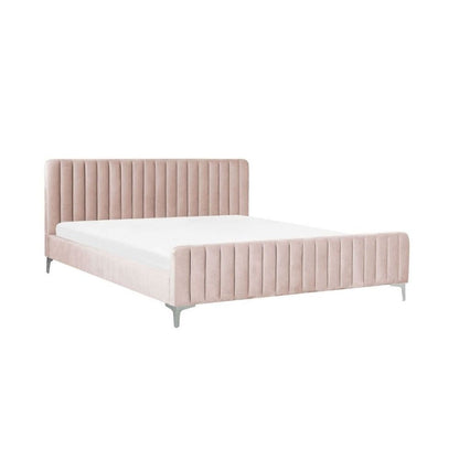 Rome Upholstered Bed Without Storage In Suede