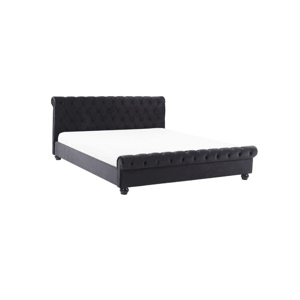 Arya Upholstered Bed Without Storage In Suede