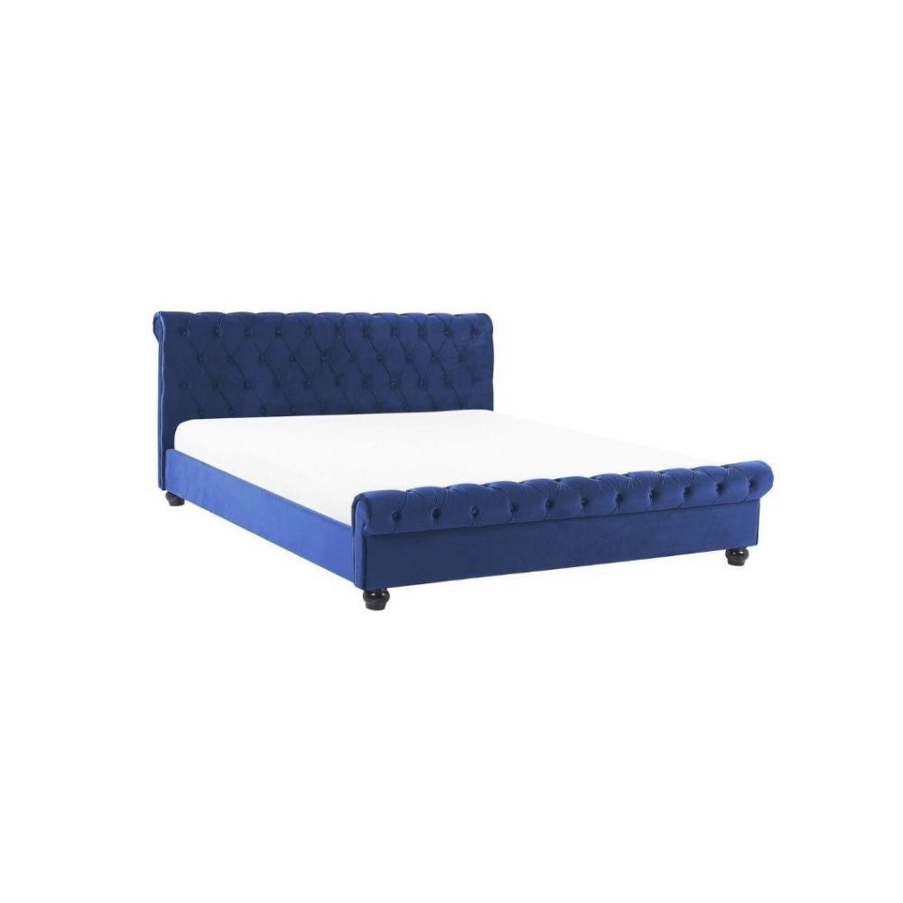 Arya Upholstered Bed Without Storage In Suede