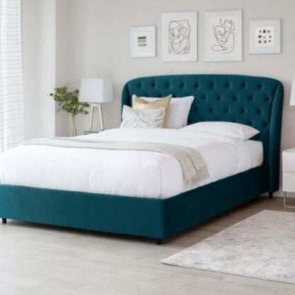 Russia Luxury Upholstered Bed Without Storage In Suede