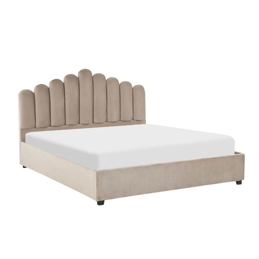 Jame Bed Without Storage In Suede