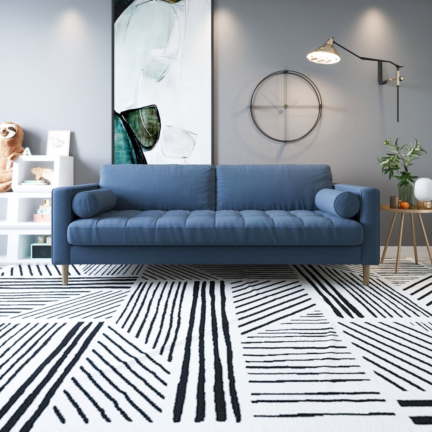 Palo Sofa T  | 3+ Seater (7 feet) | Tufted