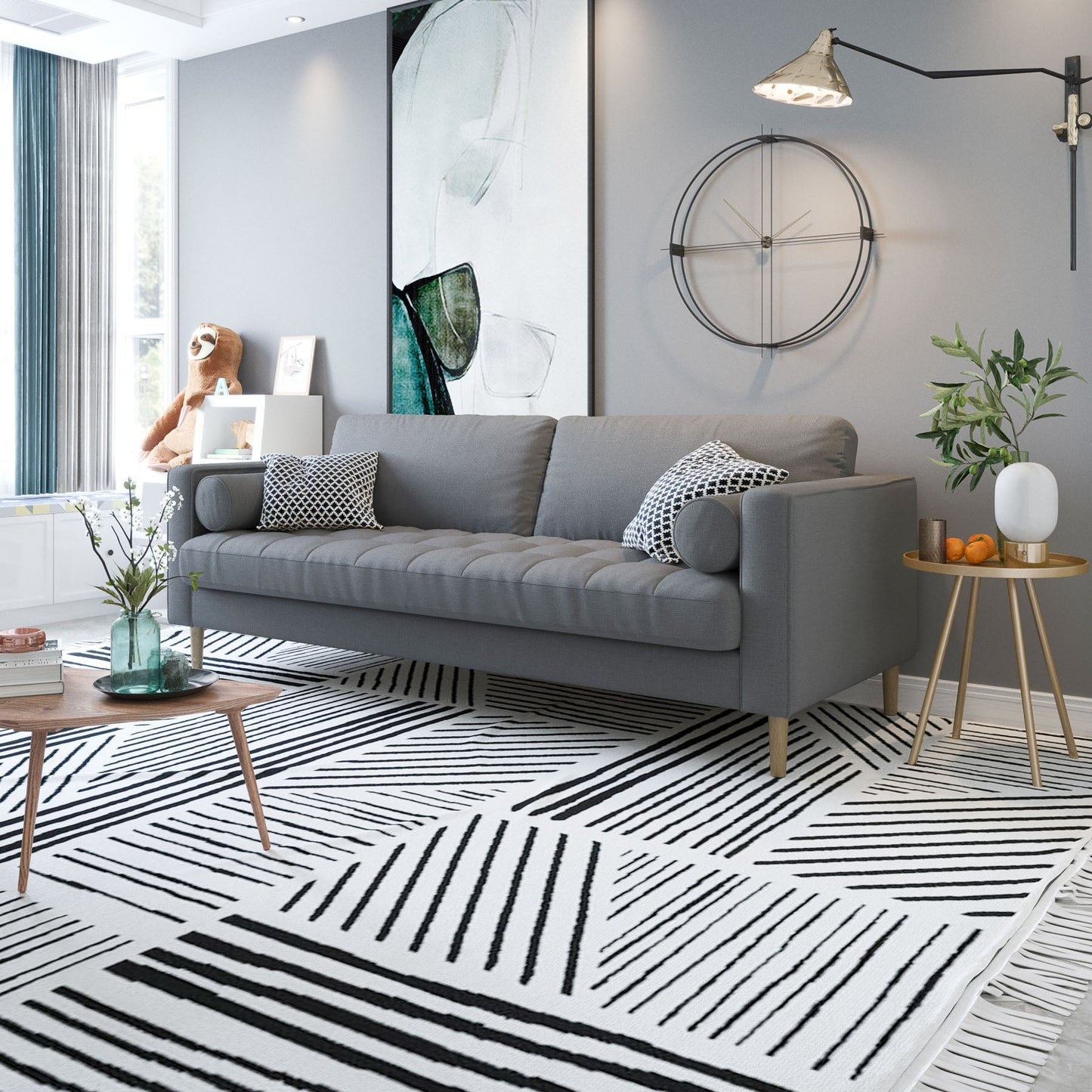 Palo Sofa T  | 3+ Seater (7 feet) | Tufted