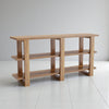 Harmony Console - TV Unit/Low Shelf - Solid Teak Wood