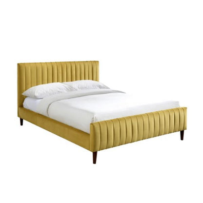 Konya Upholstered Bed Without Storage In Suede