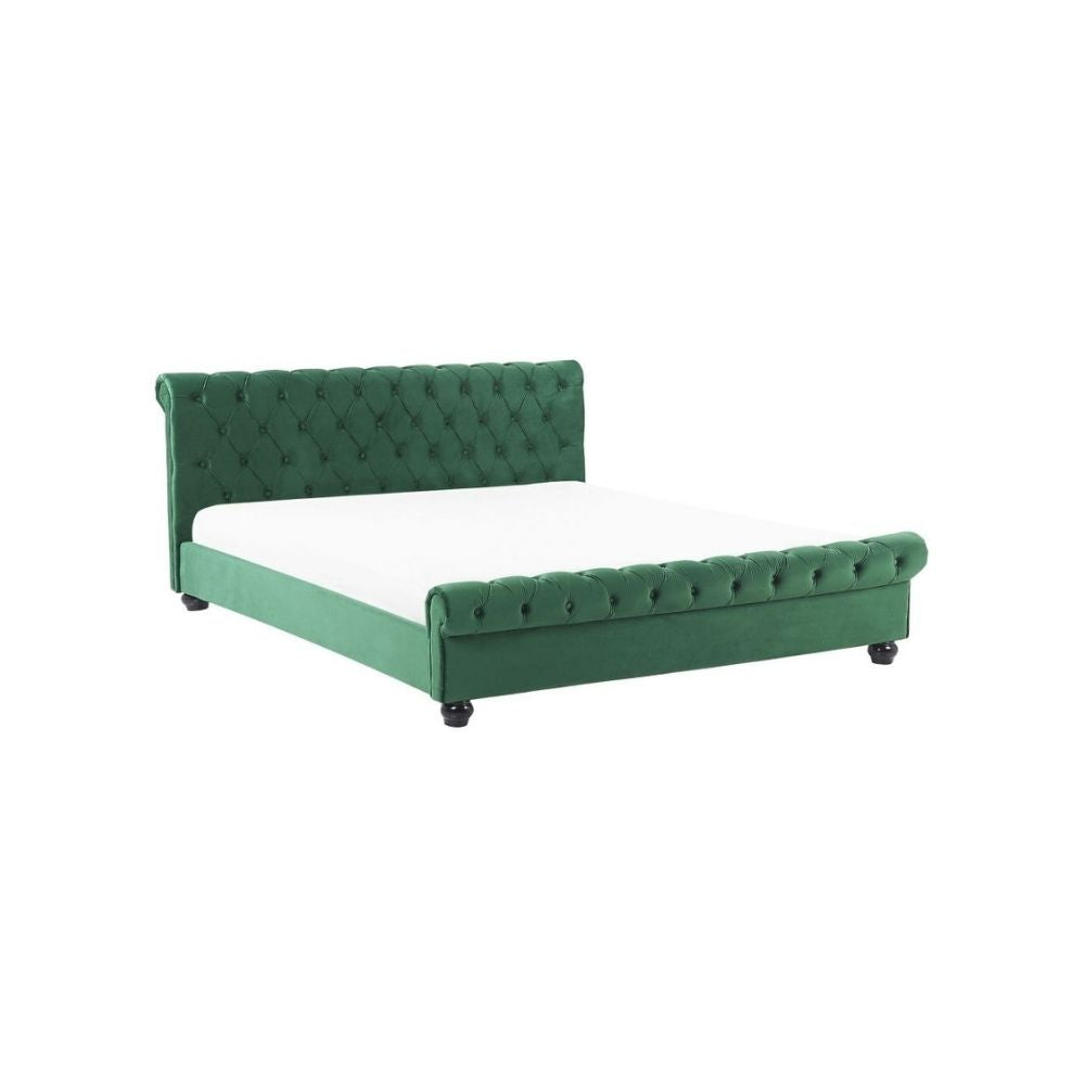 Arya Upholstered Bed Without Storage In Suede