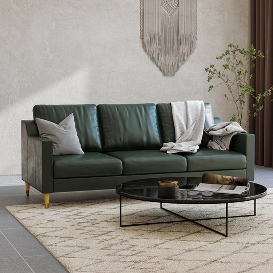 Lore Sofa | 3 Seater Italian Leather Sofa (7 feet)
