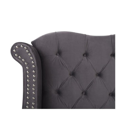 Raven Upholstered Bed Without Storage In Suede