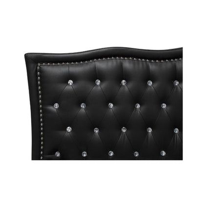 Lyanna Upholstered Bed Without Storage In Leatherette