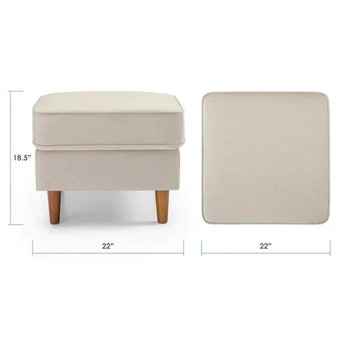 Opulence Ottoman In Suede