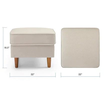 Opulence Ottoman In Suede